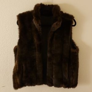 Faux Mink Fur vest(Reversible)